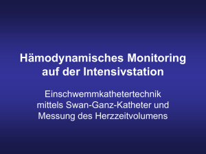 Hämodynamisches Monitoring auf der Intensivstation