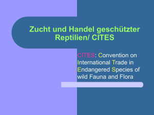 Zucht und Handel geschützter Reptilien/ CITES
