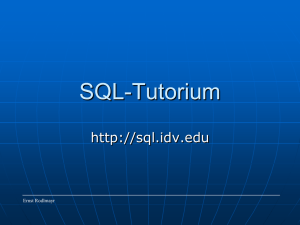 SQL-Tutorium