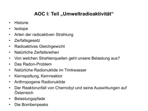 Vorlesung AOC I Radiochemie