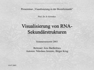 Visualisierung der RNA-Sekundärstruktur - Goethe