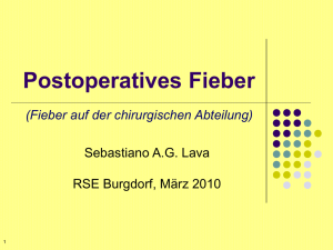 Postoperatives Fieber