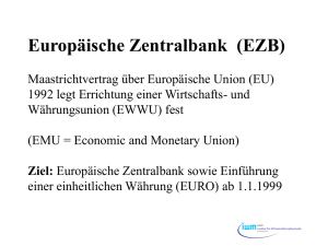 Europäische Zentralbank: Ziele und Strategien