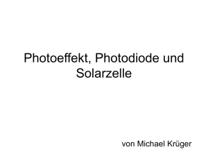 Photoeffekt, Photodiode und Solarzelle