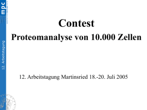 Contest - Proteomanalyse von 10.000 Zellen