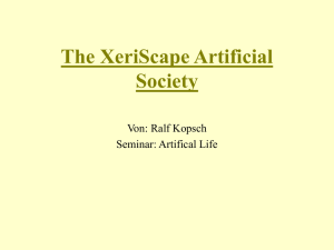 The XeriScape Artificial Society