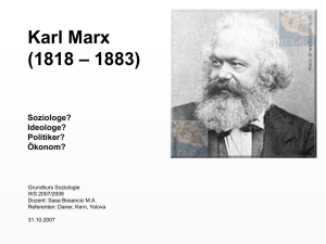 Karl Marx (1818 – 1883) - Phil.-So.