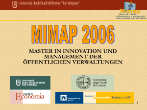 MIMAP Master in Innovazione e Management della PA