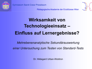 Technologieeinsatz im Mathe- Unterricht, Mag. Fritz Tinho