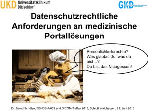 Powerpoint  - Bernd Schütze: Medizinische Informatik