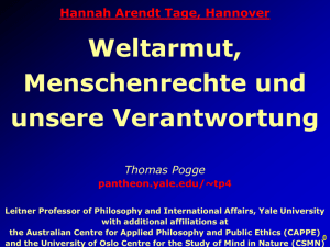 Slide 1 - Hannah Arendt in Hannover