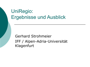 Präsentation der österreichischen UniRegio