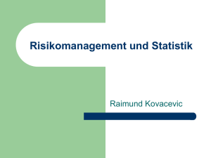 Risikomanagement und Statistik