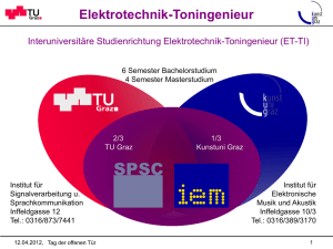 Elektrotechnik-Toningenieur - Institut für Elektronische Musik und
