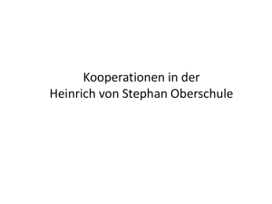 Kooperationen - Heinrich-von-Stephan
