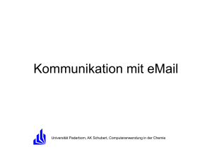 Grundlagen der Kommunikation und Email