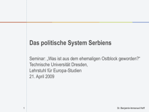 Das politische System Serbiens