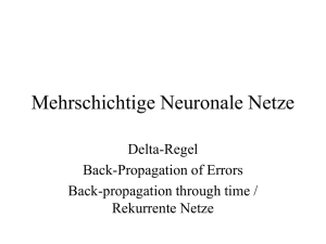 Mehrschichtige Neuronale Netze
