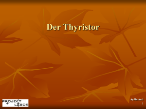 Der Thyristor - Projektlabor