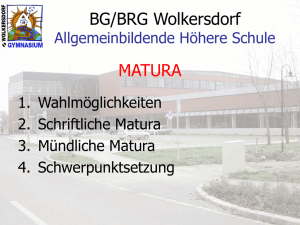 1 Fremdsprache - BG/BRG Wolkersdorf