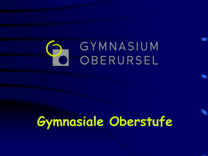 Abiturbedingungen - Gymnasium Oberursel