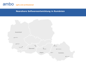 Nearshore Softwareentwicklung in Rumänien