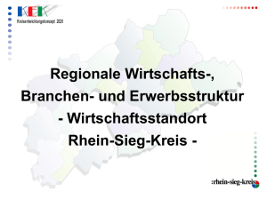 Wirtschaftsstandort Rhein-Sieg-Kreis