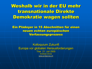 transnationale Direkte Demokratie in der EU