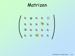 Matrizen - Mathematik