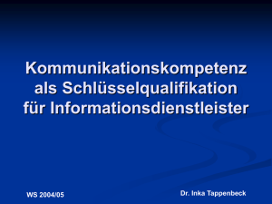 WS 2004/05 5 Kommunikations-psychologie Kommunikationskiller