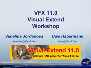VFX 11.0 Workshop Einleitung - dFPUG