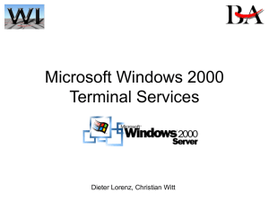 Windows 2000 Terminal Services