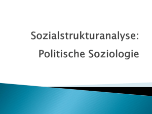 Sozialstrukturanalyse, Politische Soziologie