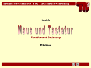 2009 - TU Berlin - II WB / M.Goldberg PC Maus