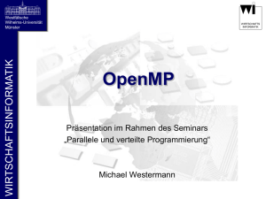 OpenMP „Open specifications for Multi