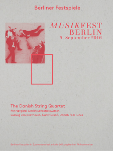 Abendprogramm The Danish String Quartet