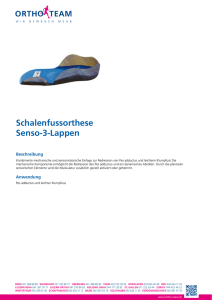 Schalenfussorthese Senso-3-Lappen - Produktewelt - ORTHO-TEAM