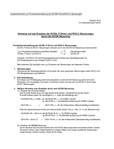 ECON RCS-C P-Driver Controller Supplement document