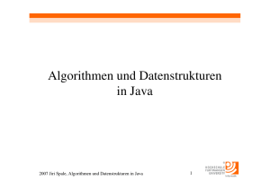 Algorithmen und Datenstrukturen in Java