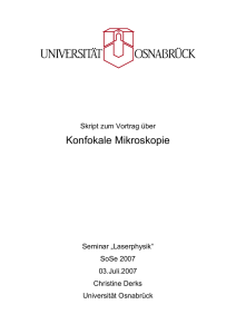 Konfokale Mikroskopie - Universität Osnabrück