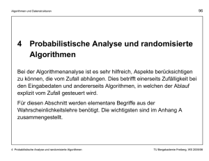 4 Probabilistische Analyse und randomisierte Algorithmen