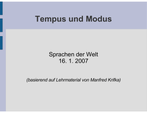 Tempus und Modus