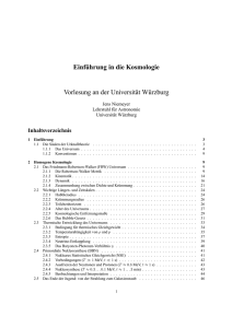 Vorlesung an der Universität Würzburg