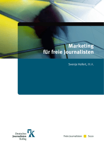 Marketing für freie Journalisten