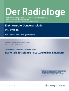 Nationale S3-Leitlinie hepatozelluläres Karzinom