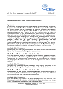 „in vivo – Das Magazin der Deutschen Krebshilfe“ 13.01.2009