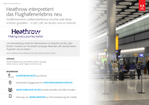 Heathrow interpretiert das Flughafenerlebnis neu