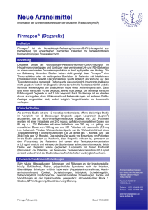 Firmagon® (Degarelix) - Arzneimittelkommission der deutschen
