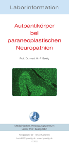 Seelig: Autoantikörper bei paraneoplastischen Neuropathien