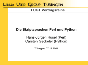 Die Skriptsprachen Perl und Python